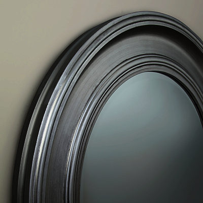 Brissi New England Mirror, Dia.78cm Silver